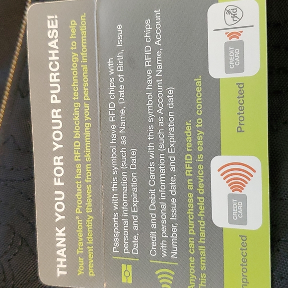 New Travelon anti-theft travel bag black - Picture 9 of 10